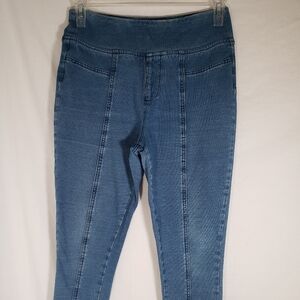 Soft Surroundings Blue Denim Soft  Leggings with Elastic Waist Sz XS